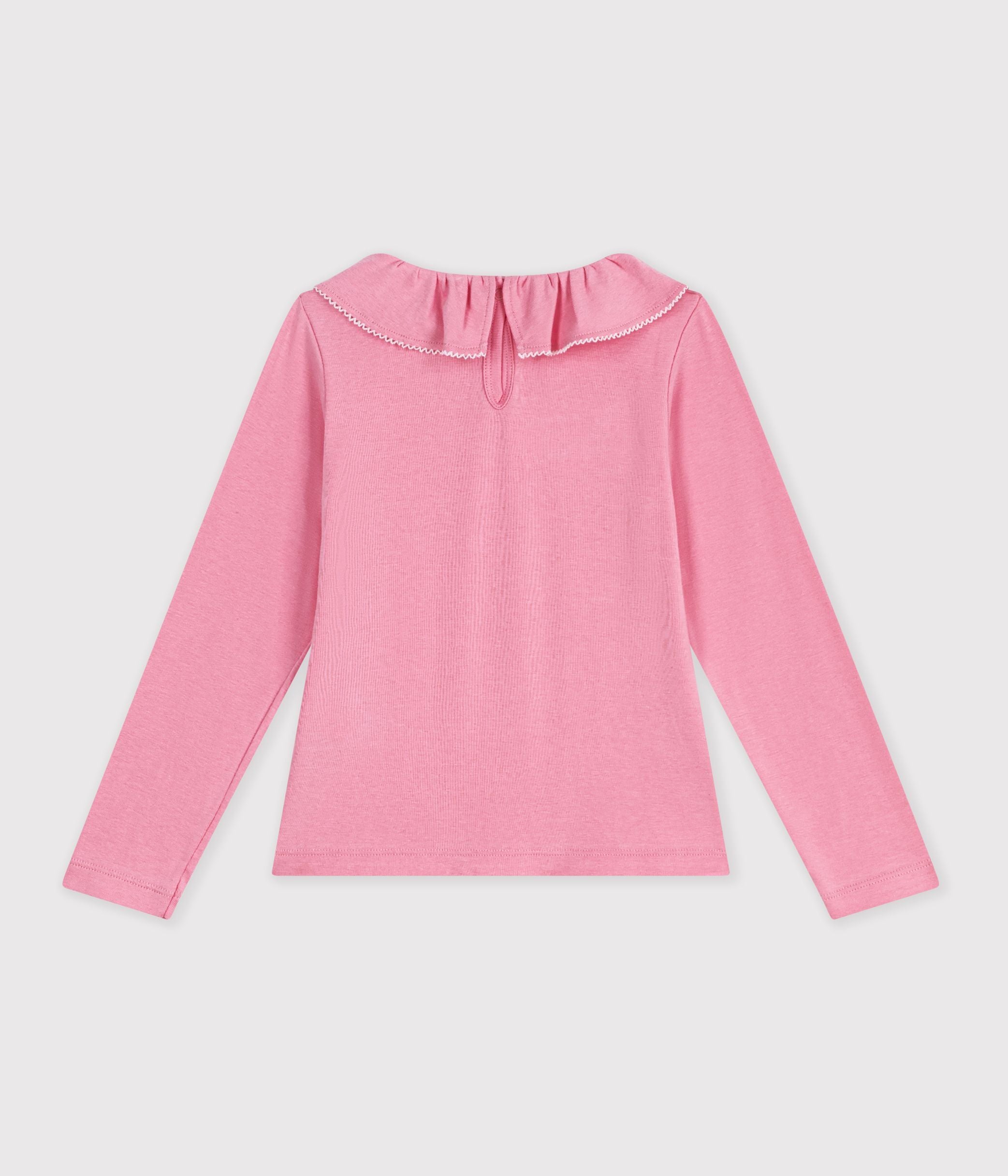 tee-shirt-à-col-enfant-manches-longues-uni