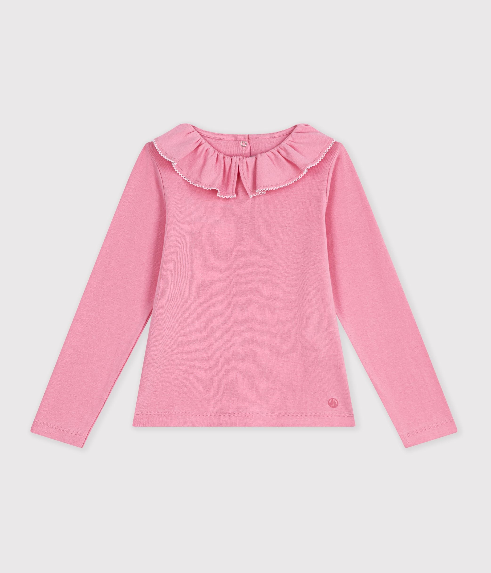 tee-shirt-à-col-enfant-manches-longues-uni