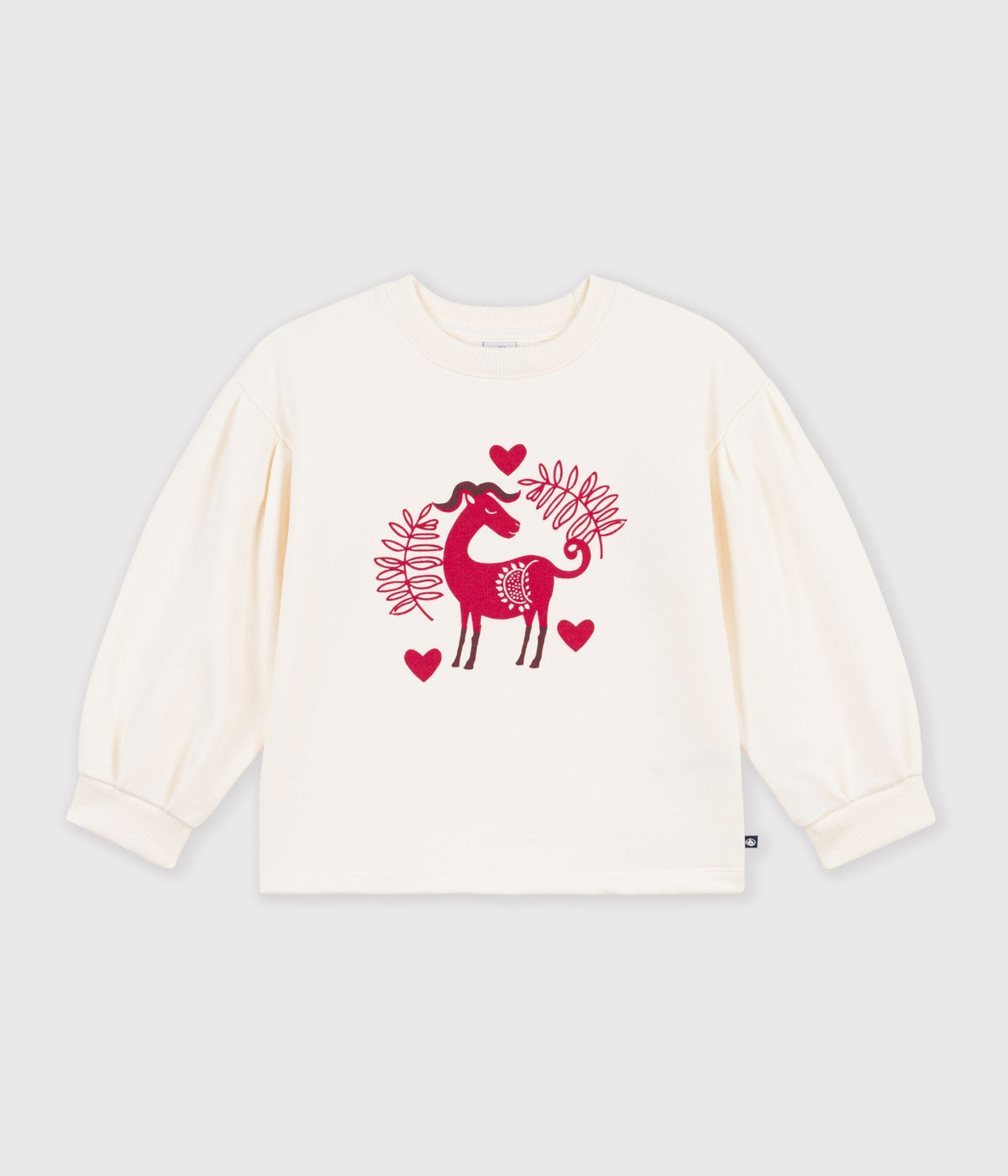 sweatshirt-enfant-en-coton-à-motif-animalier