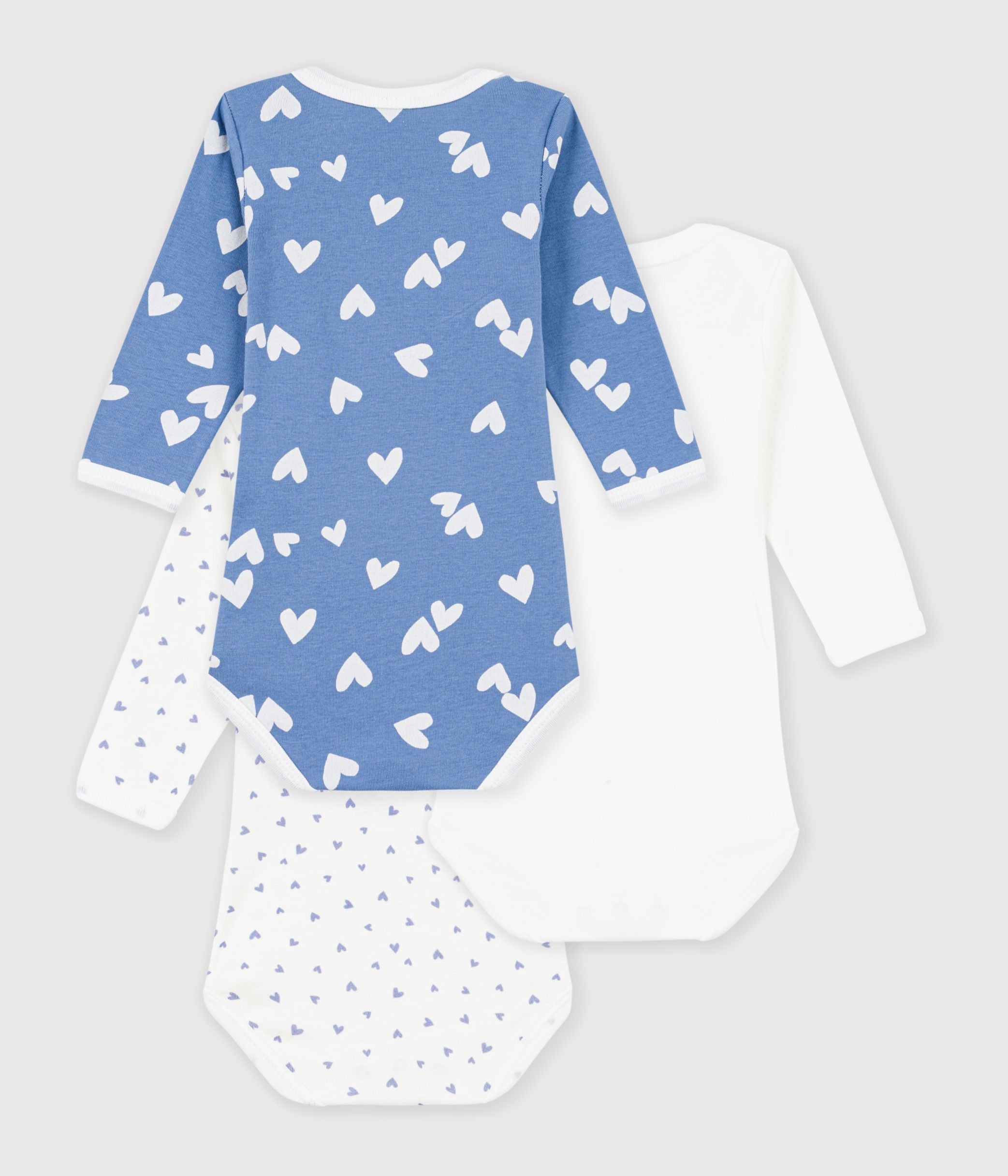 lot-de-bodies-manches-longues-en-coton-imprimé-cœurs-bébé