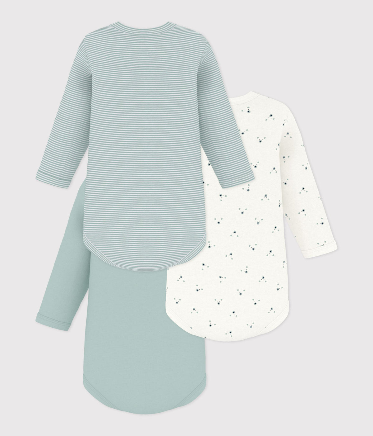 lot-de-bodies-manches-longues-en-coton-imprimé-ours-bébé