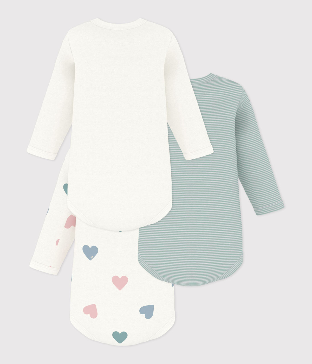 lot-de-bodies-manches-longues-en-coton-imprimé-à-fleurs-bébé