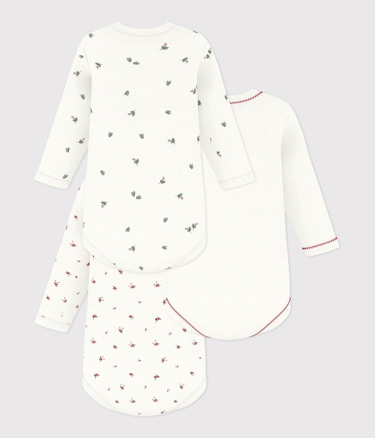 lot-de-bodies-manches-longues-en-coton-imprimé-bébé