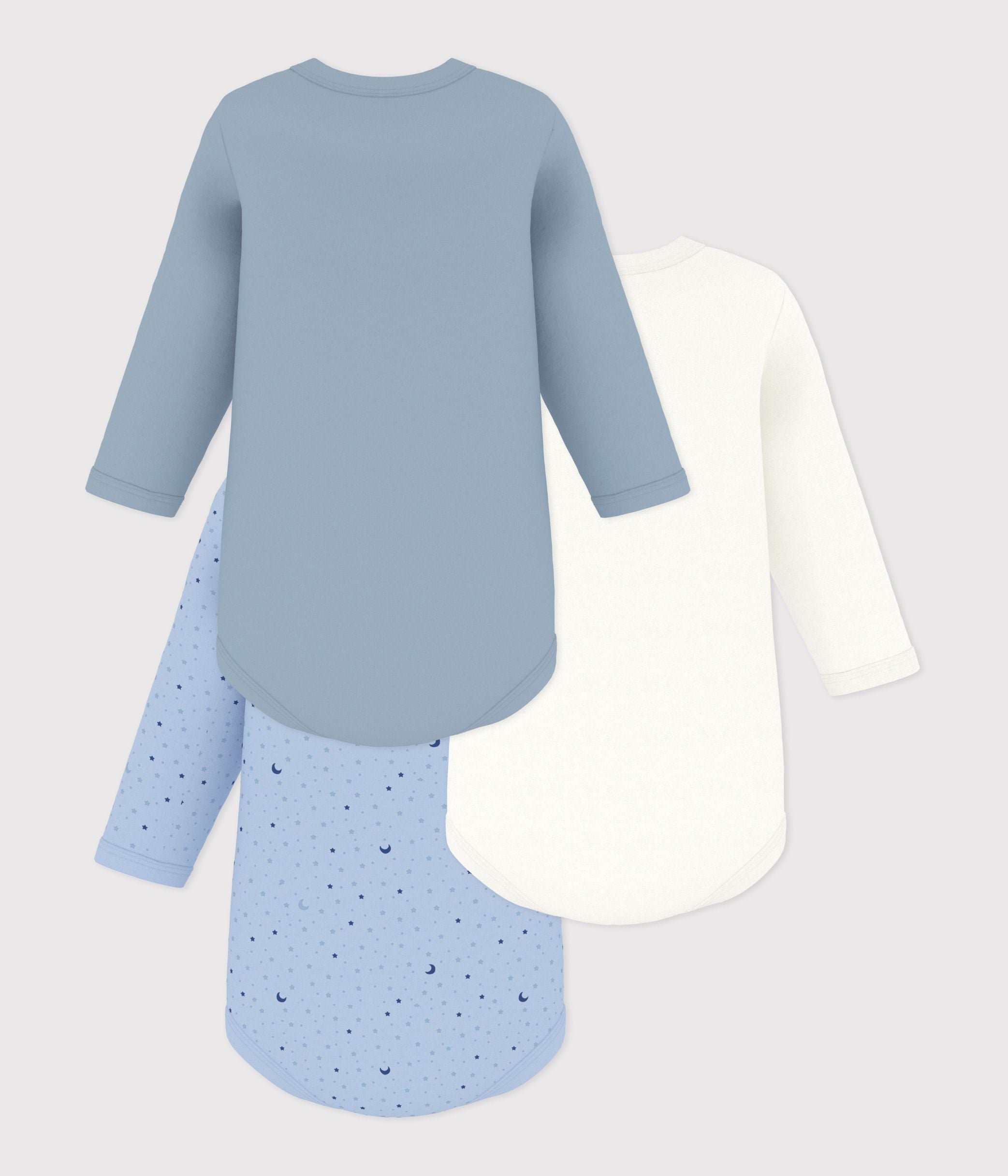 lot-de-bodies-manches-longues-en-coton-imprimé-lune-bébé