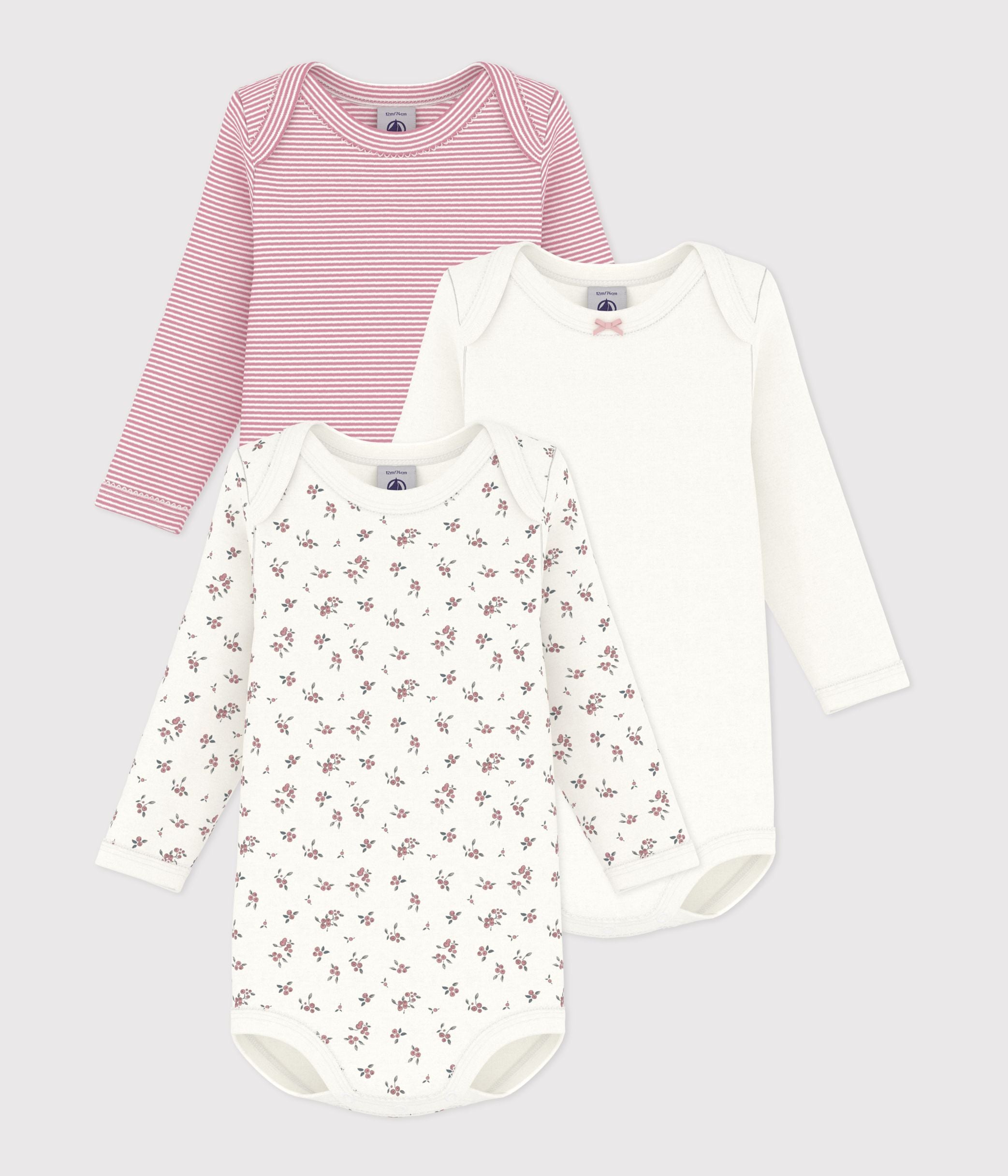 lot-de-bodies-manches-longues-en-coton-imprimé-myrtilles-bébé