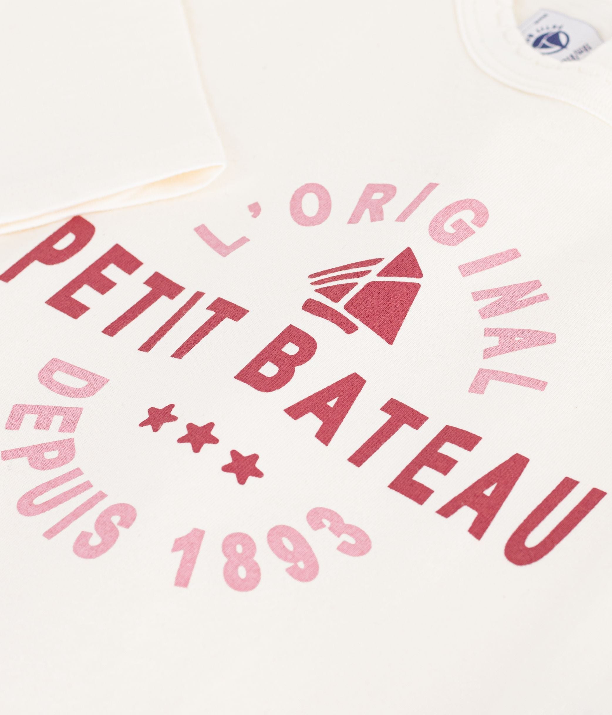 tee-shirt-bébé-en-coton-manches-longues-uni-à-motif