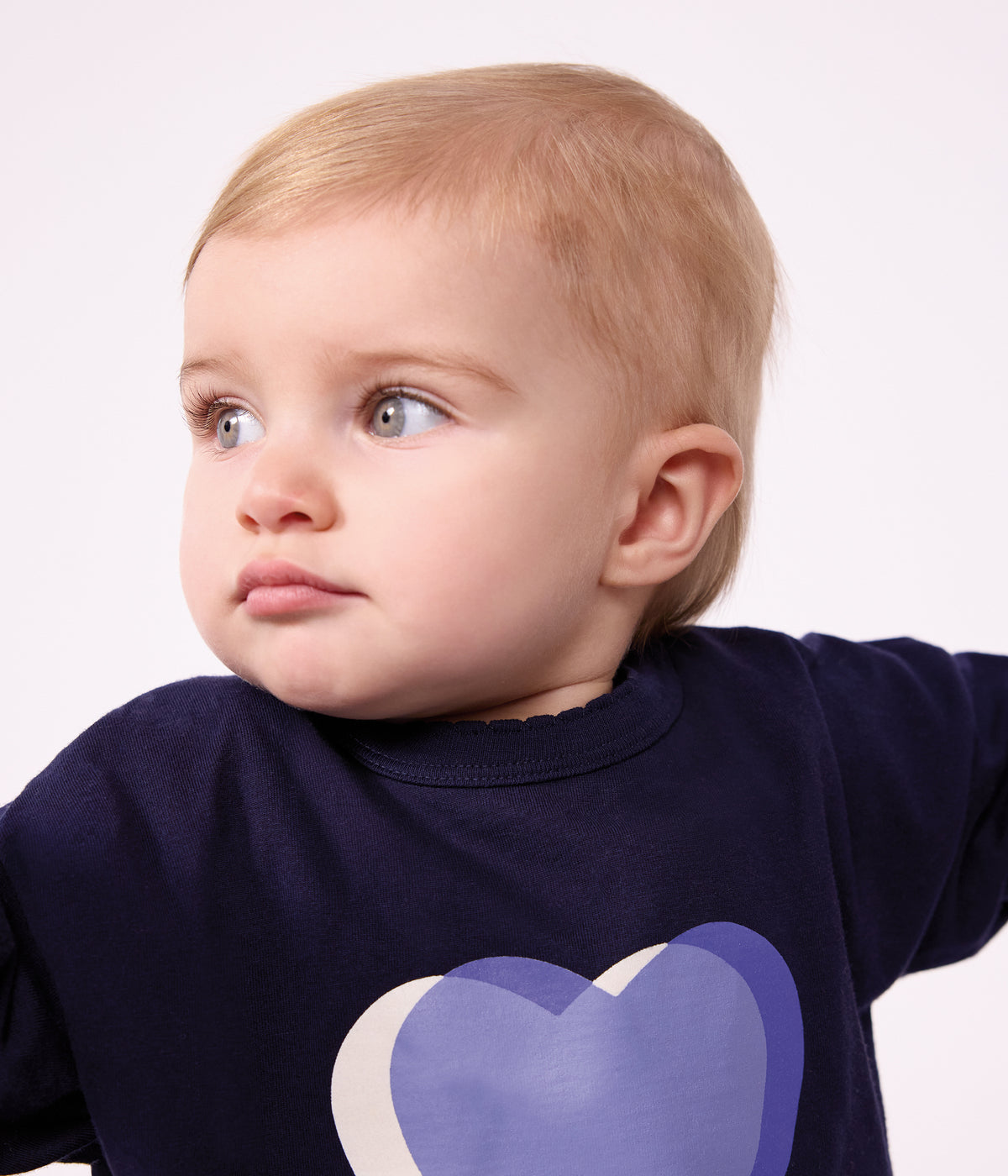 tee-shirt-bébé-en-coton-manches-longues-uni-à-motif