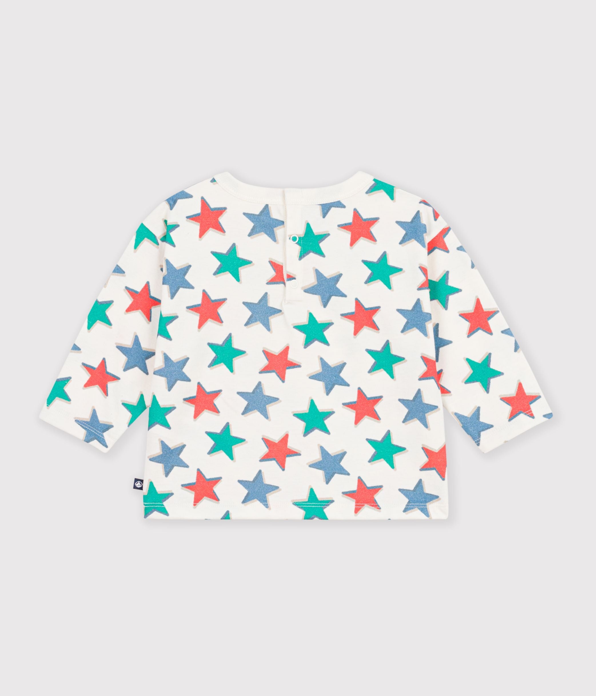tee-shirt-bébé-en-coton-manches-longues-imprimé-étoiles