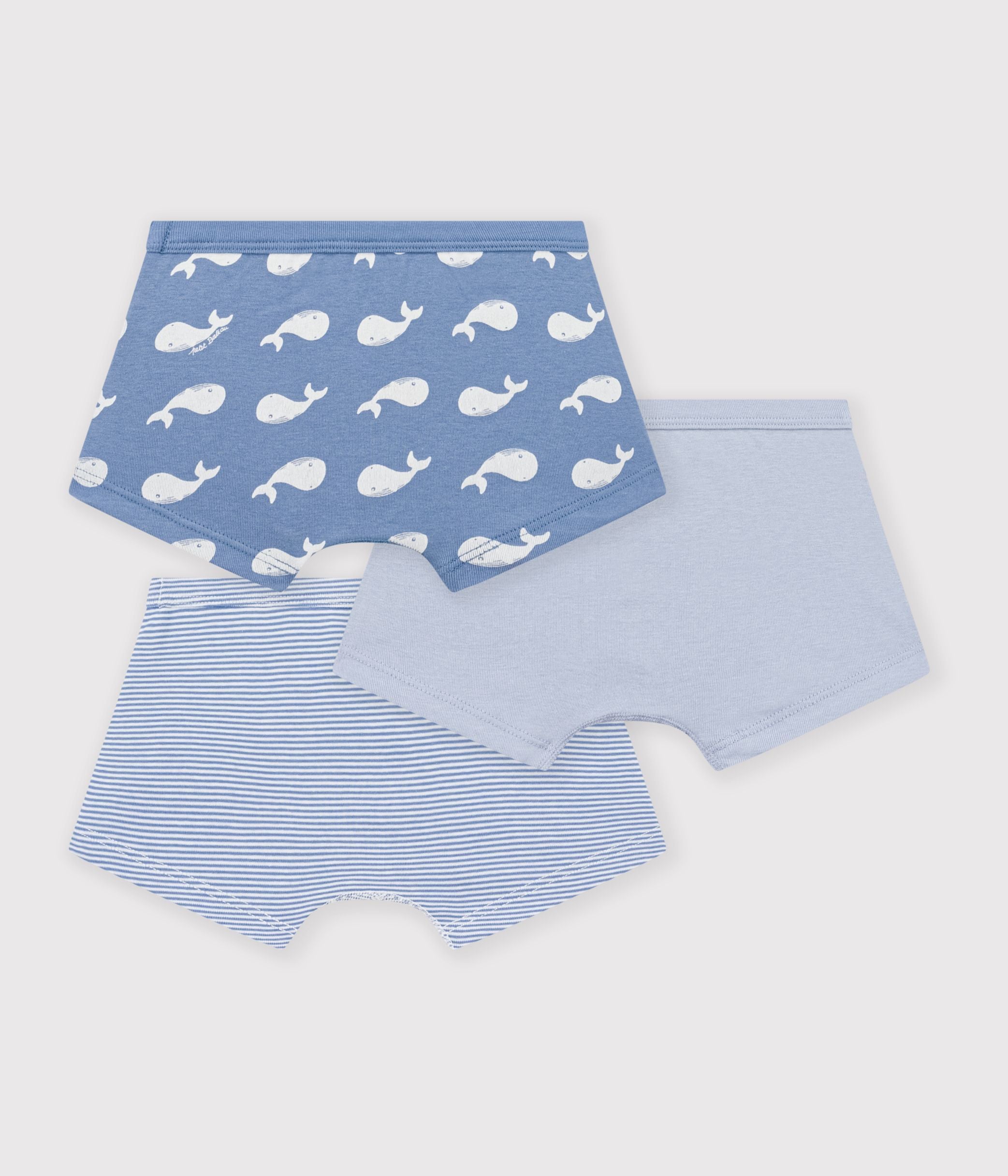 lot-de-boxers-ceinture-colletée-enfant-en-coton-imprimé-baleines