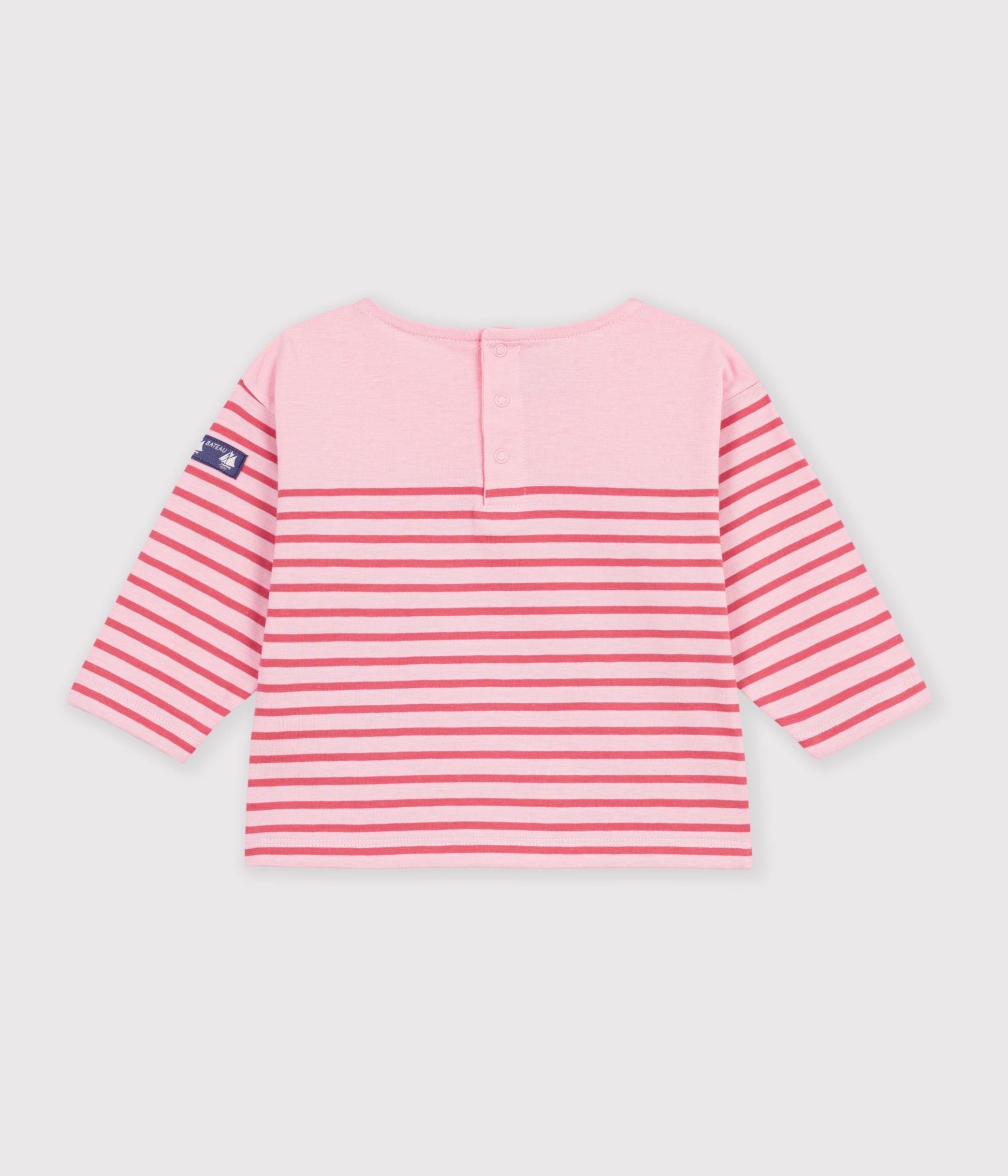 tee-shirt-bébé-en-coton-manches-longues-à-rayures
