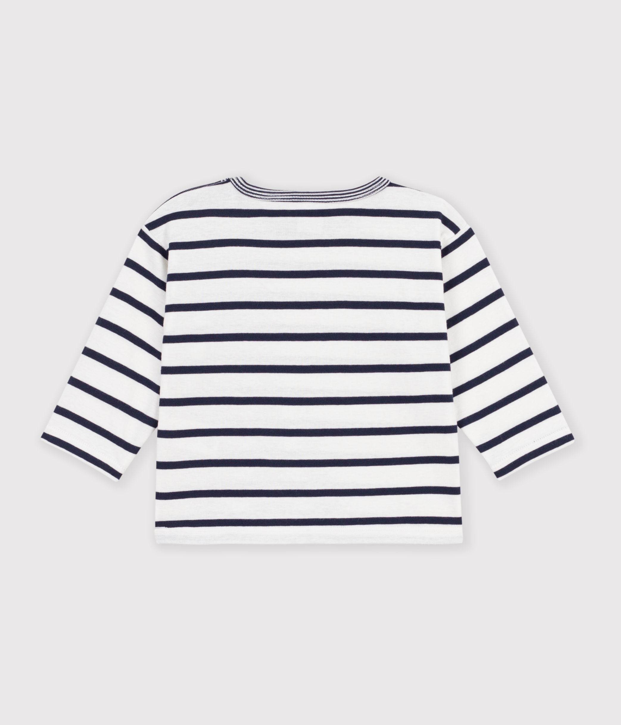 tee-shirt-bébé-en-coton-manches-longues-à-rayures