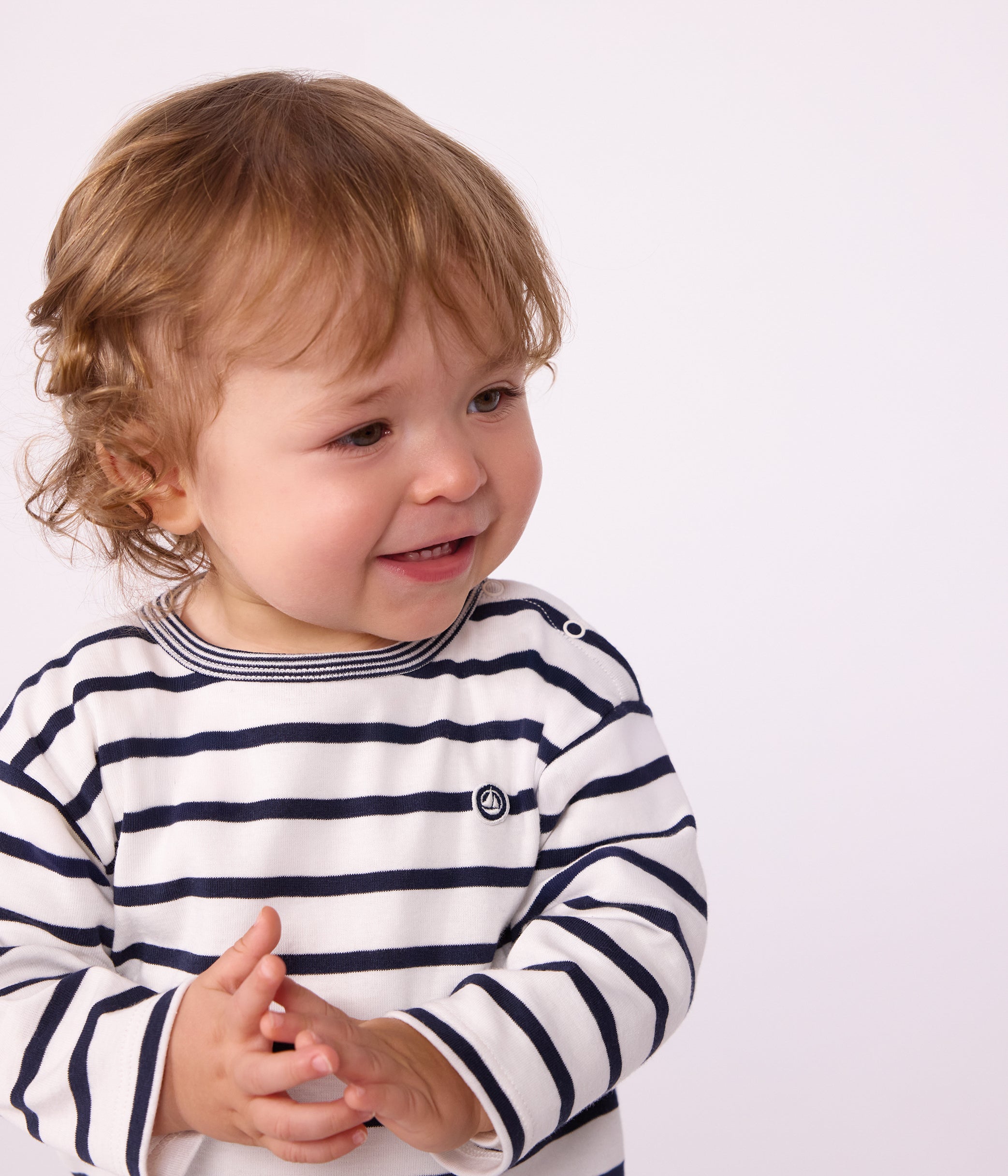 tee-shirt-bébé-en-coton-manches-longues-à-rayures