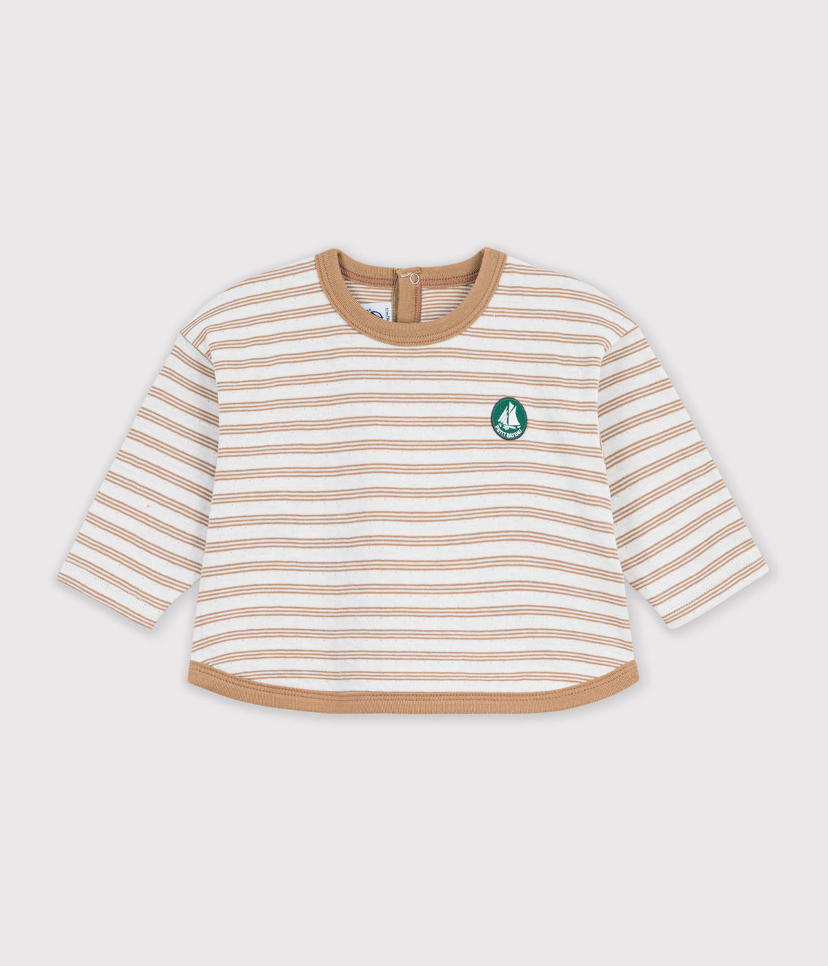 tee-shirt-bébé-en-coton-manches-longues-à-rayures