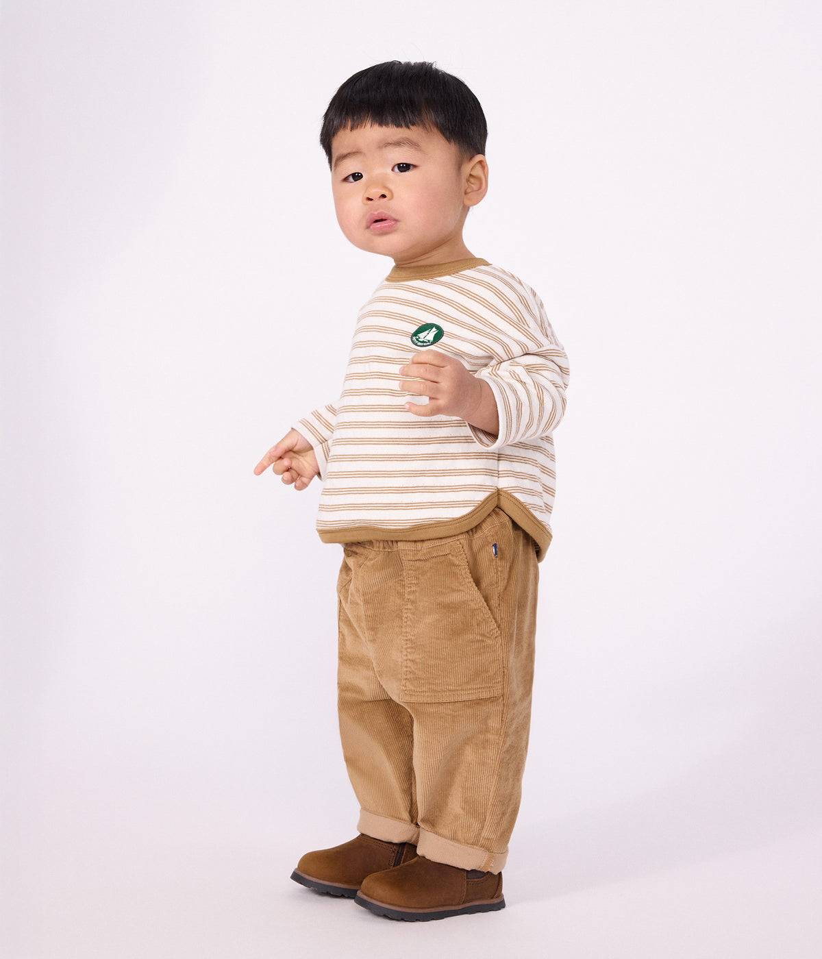 tee-shirt-bébé-en-coton-manches-longues-à-rayures