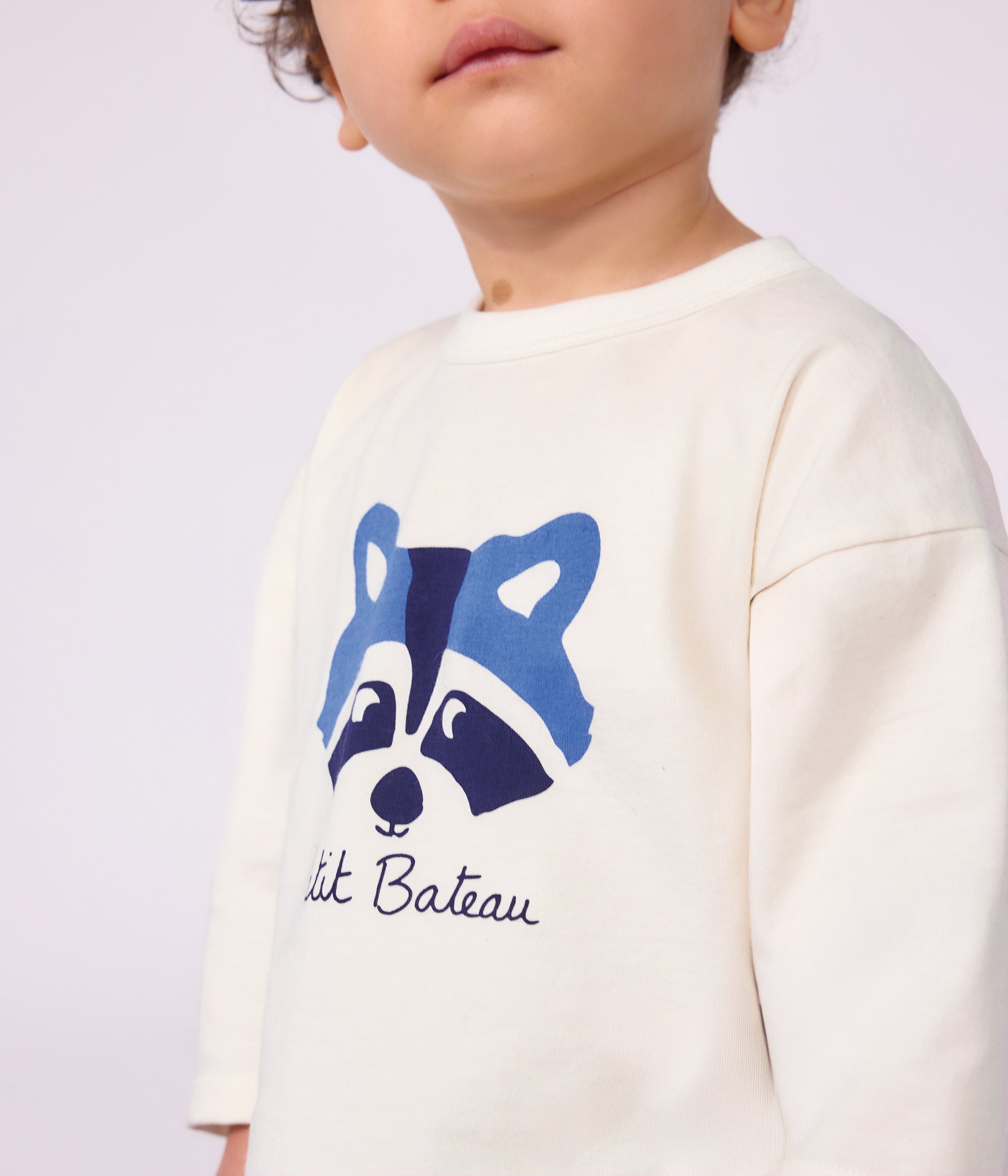 tee-shirt-bébé-en-coton-manches-longues-uni-à-motif