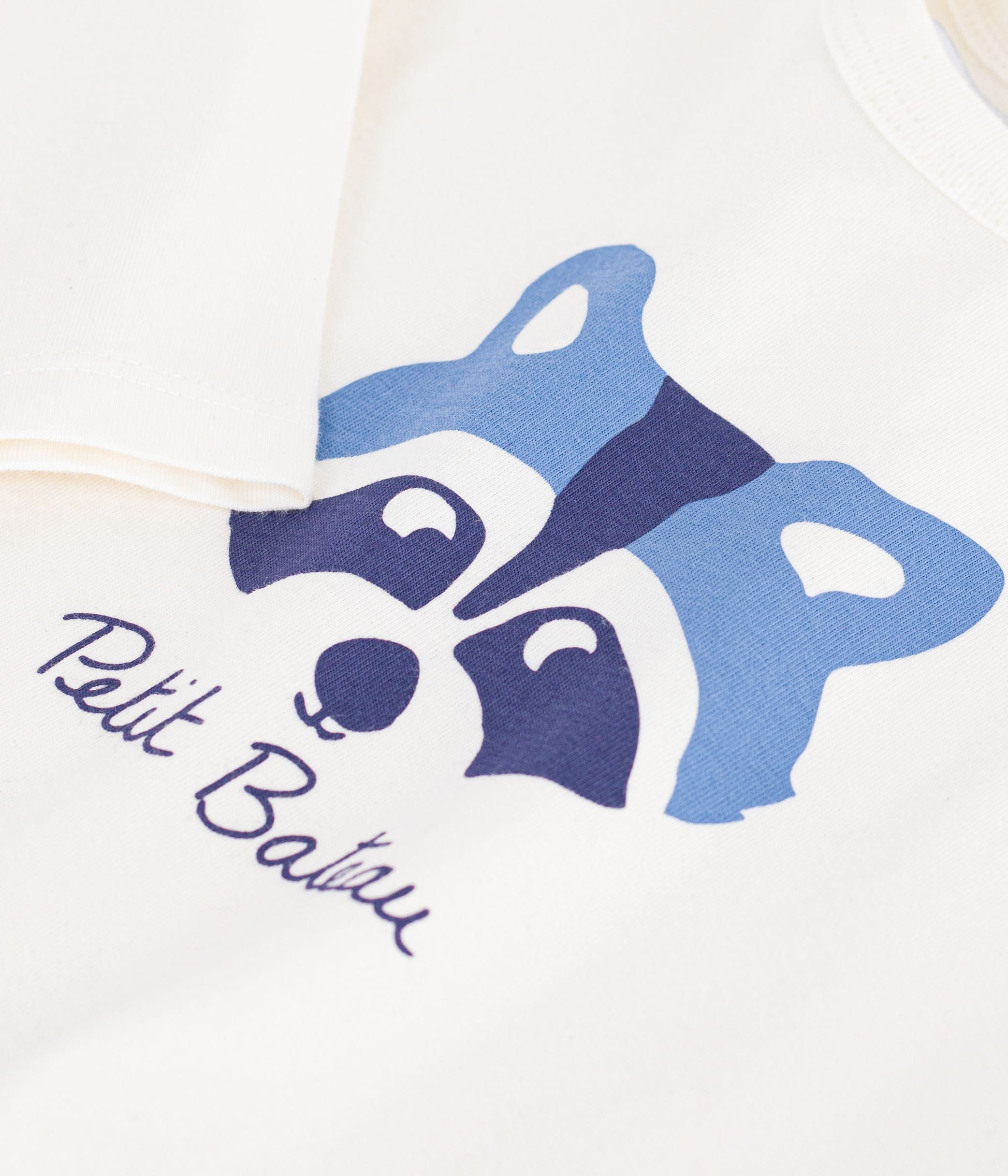 tee-shirt-bébé-en-coton-manches-longues-uni-à-motif