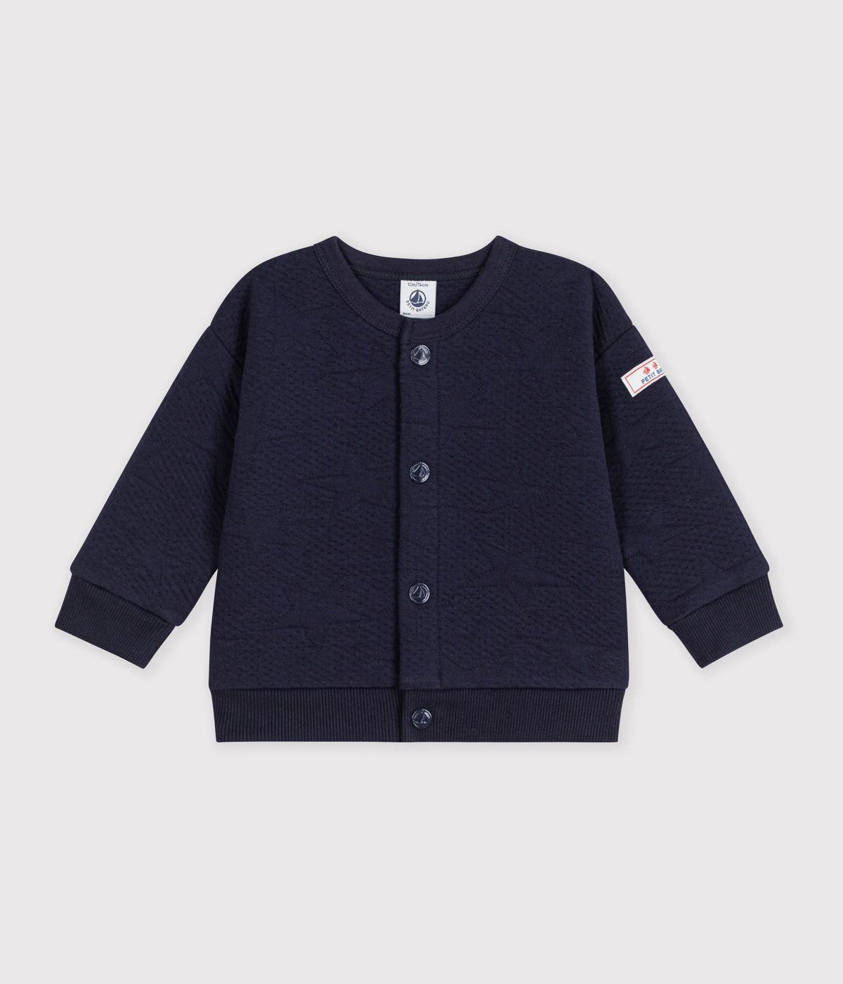 cardigan-bébé-en-coton-épais-motifs-étoiles
