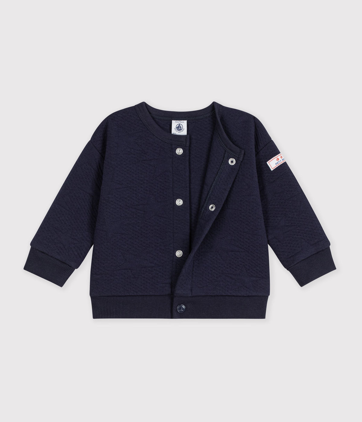 cardigan-bébé-en-coton-épais-motifs-étoiles