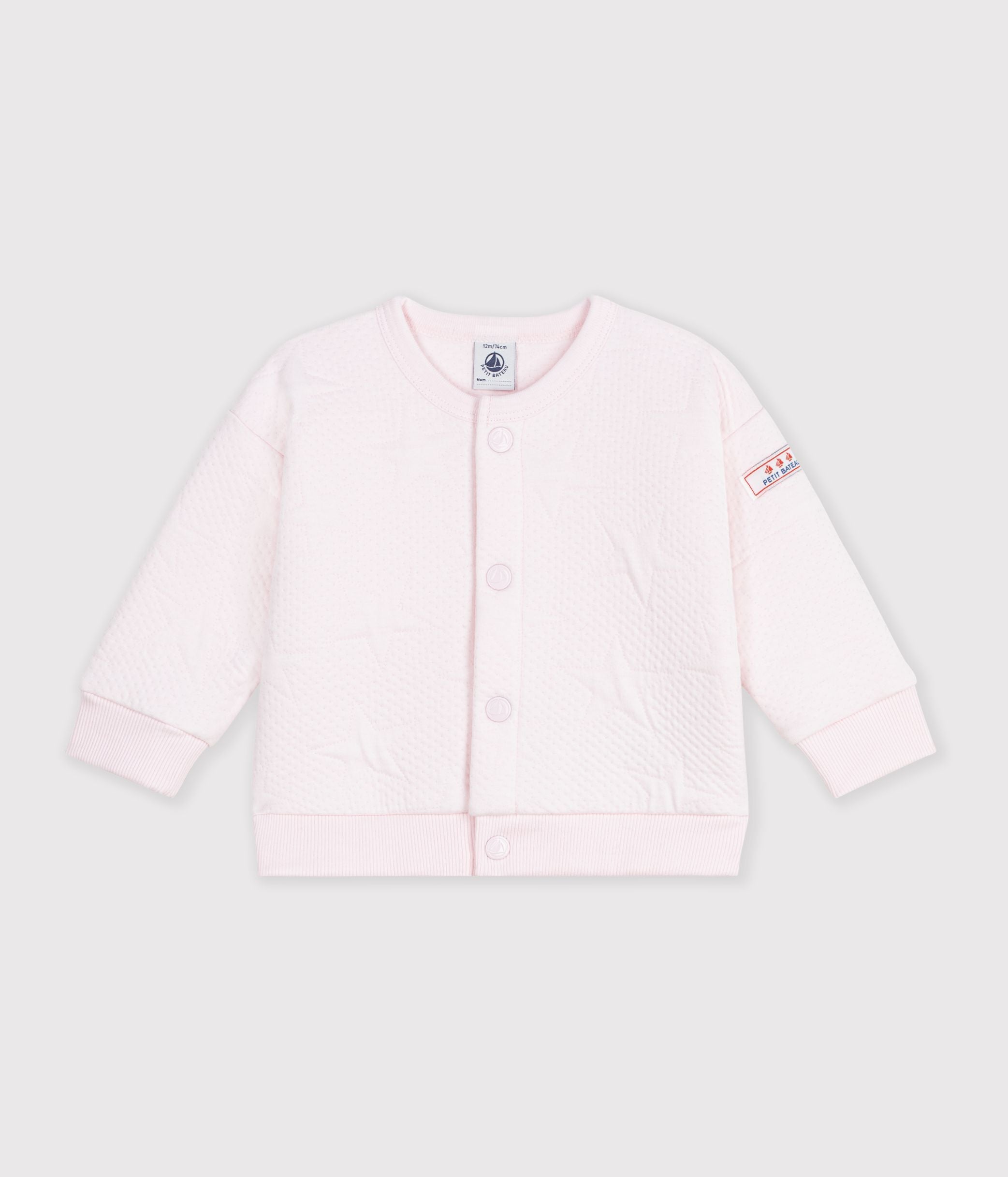 cardigan-bébé-en-coton-épais-motifs-étoiles