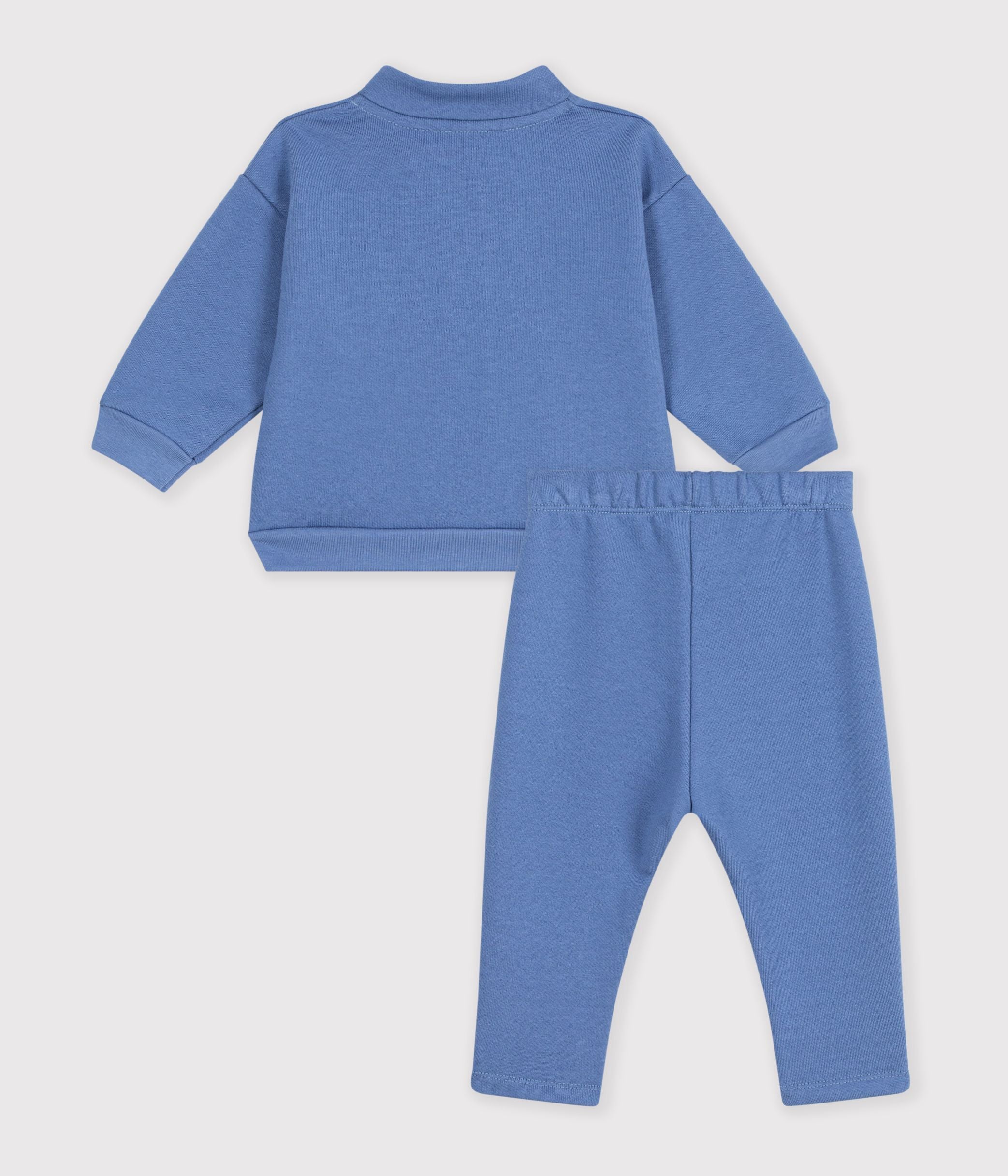 ensemble-sweatshirt-et-pantalon-bébé-en-coton-uni