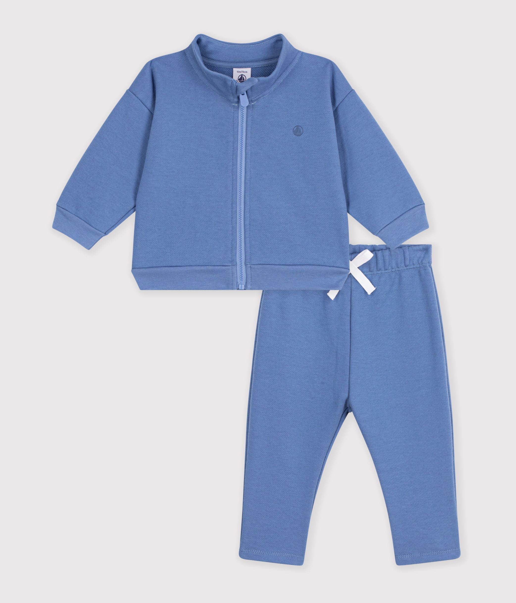 ensemble-sweatshirt-et-pantalon-bébé-en-coton-uni