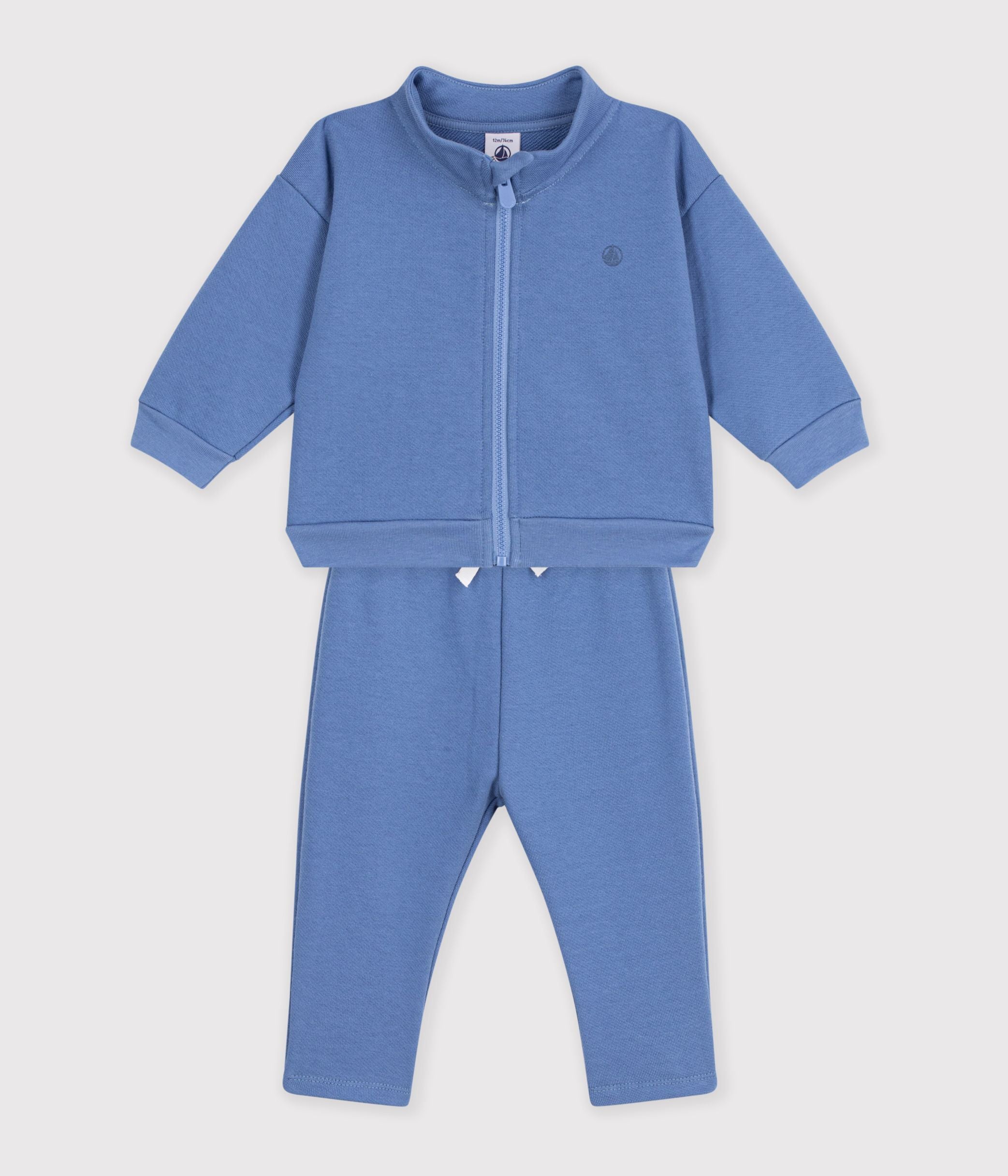 ensemble-sweatshirt-et-pantalon-bébé-en-coton-uni