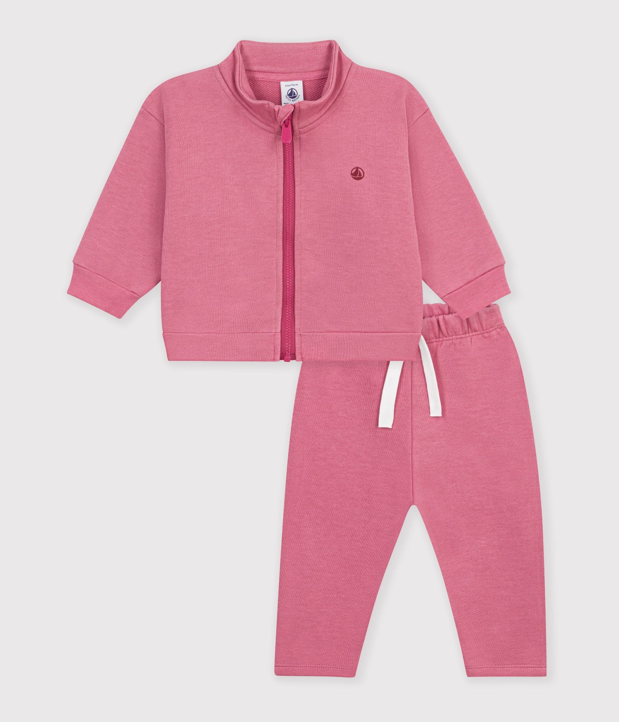ensemble-sweatshirt-et-pantalon-bébé-en-coton-uni