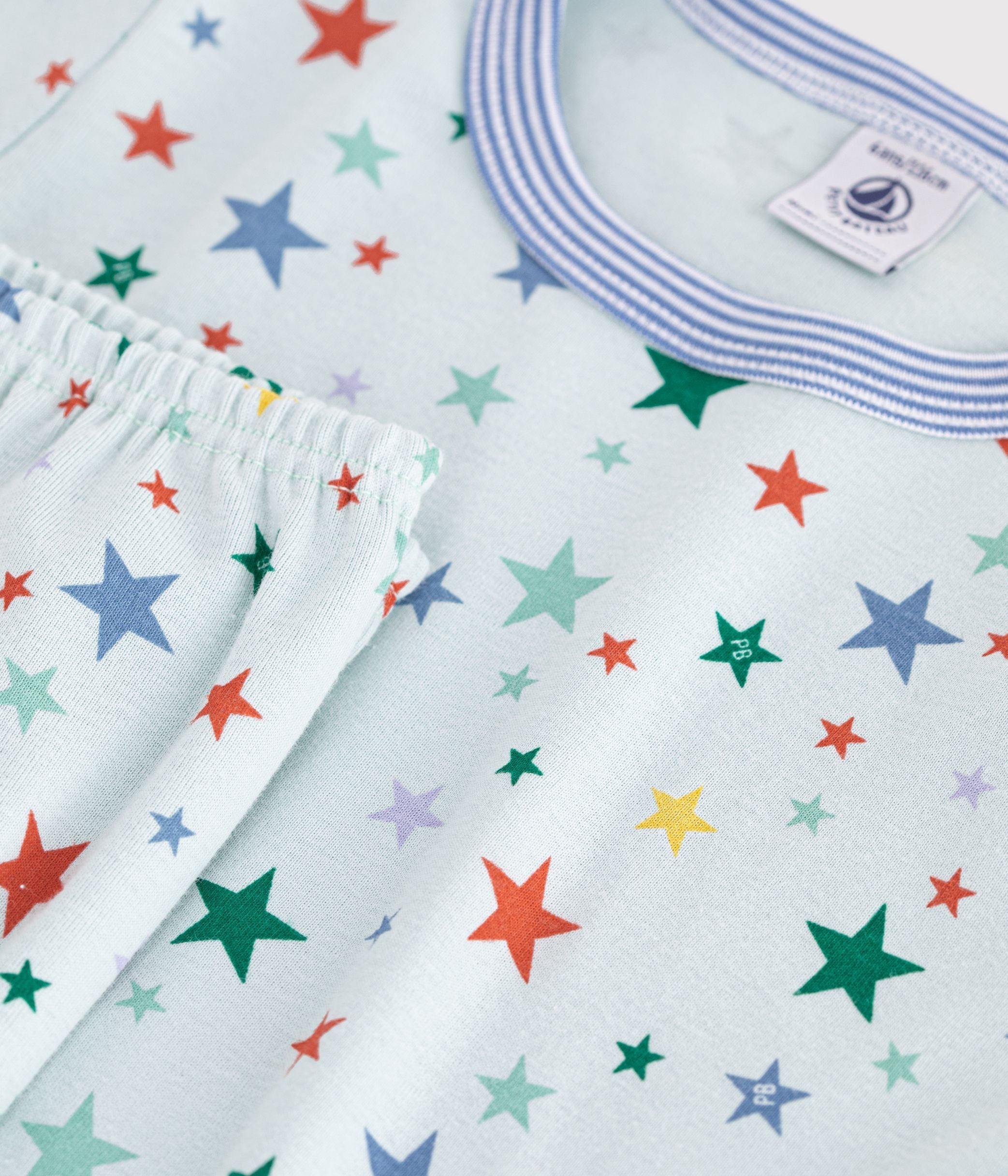 pyjama-enfant-en-coton-manches-courtes-jambes-longues-imprimé