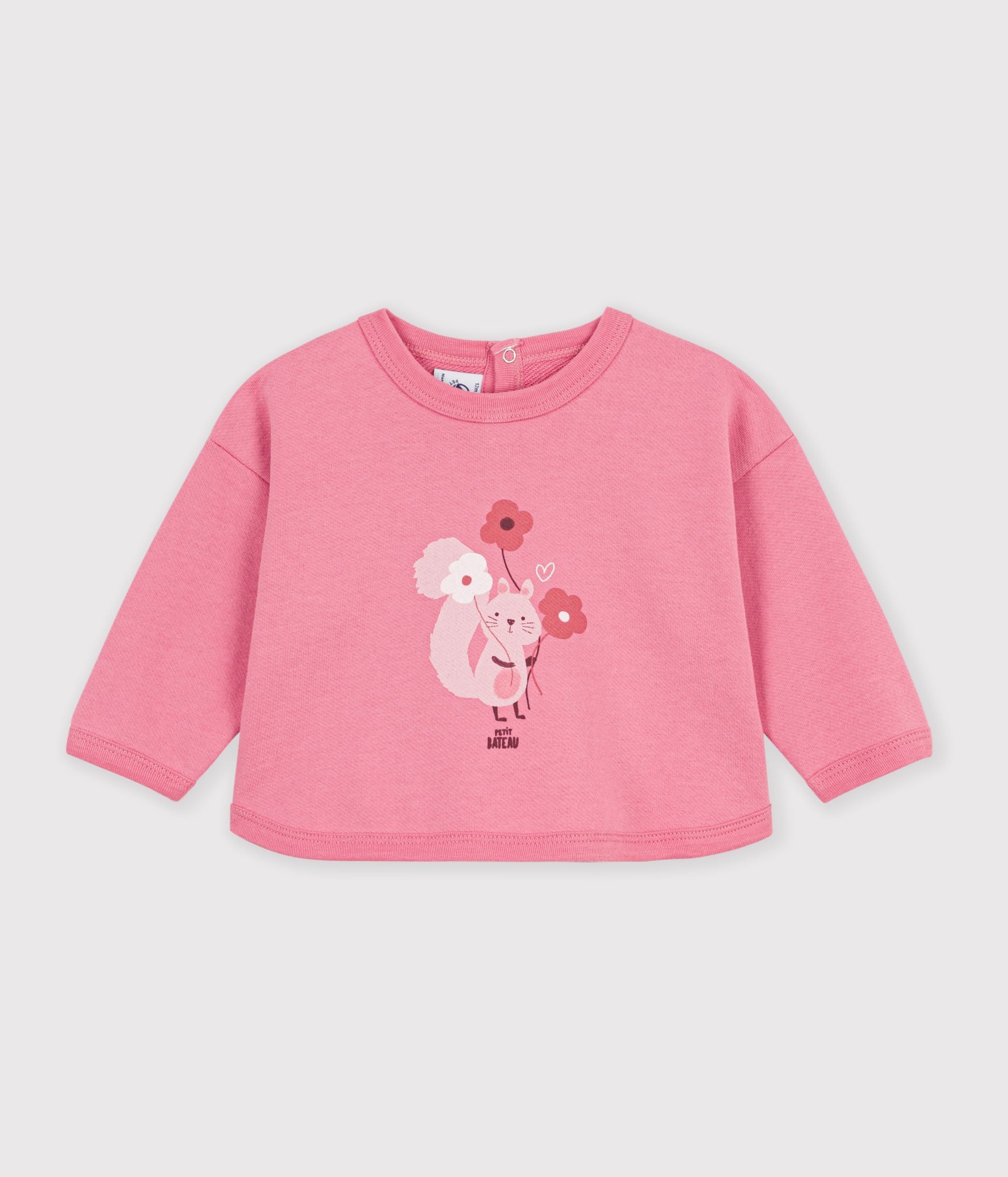sweatshirt-bébé-en-coton-imprimé-animalier
