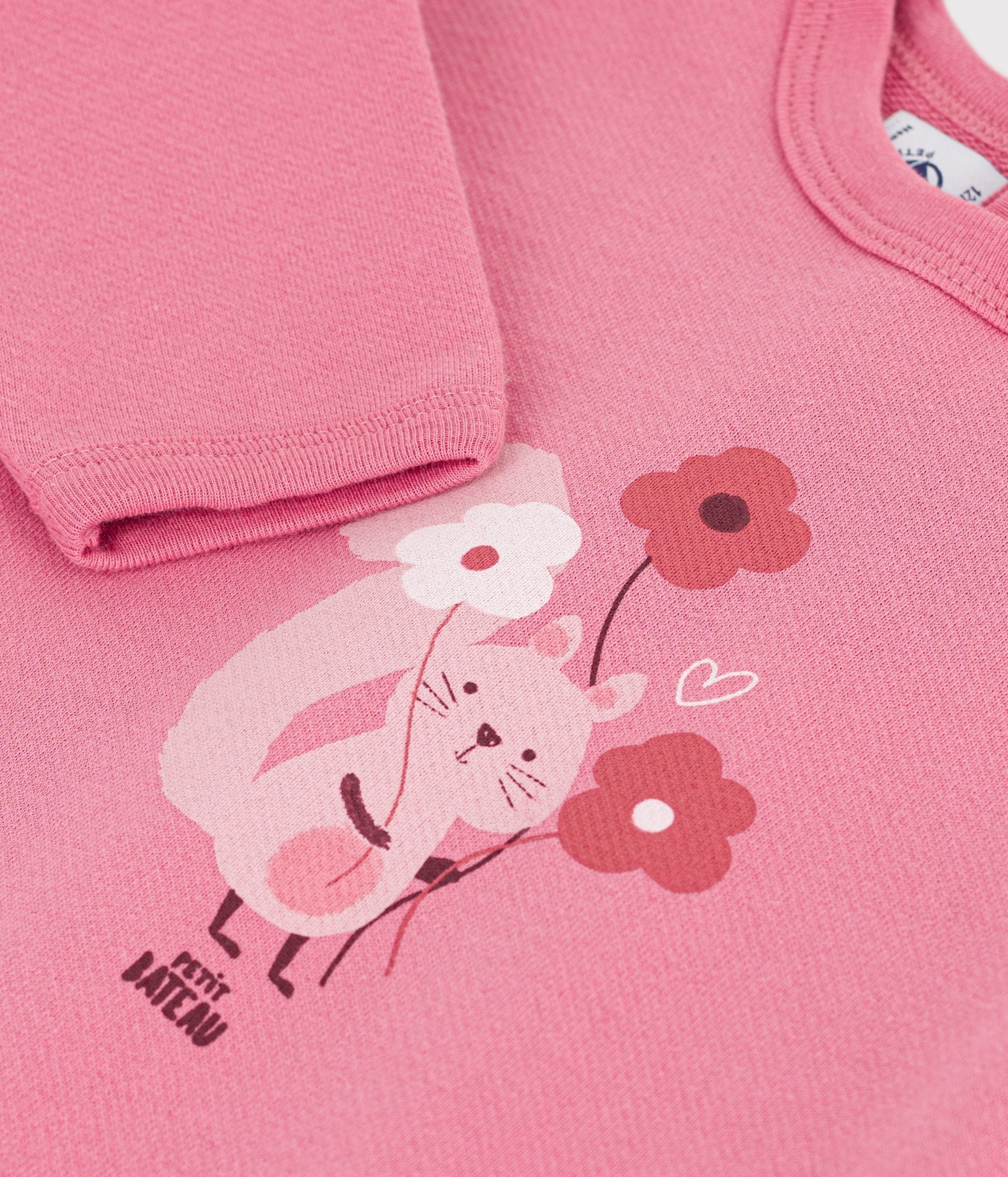 sweatshirt-bébé-en-coton-imprimé-animalier