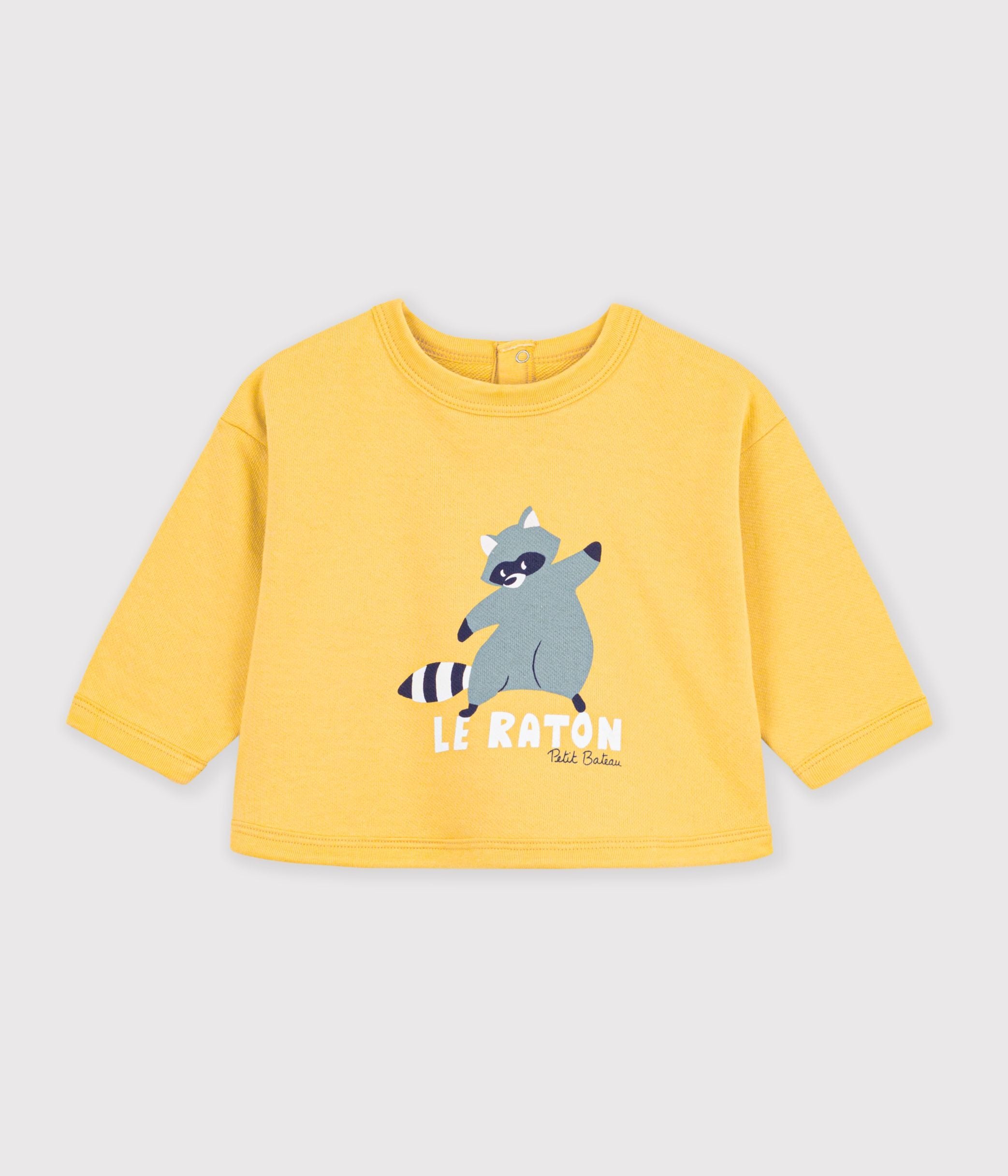 sweatshirt-bébé-en-coton-imprimé-animalier