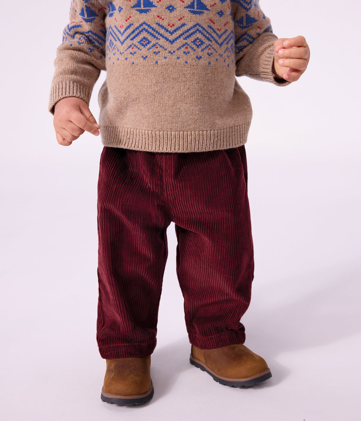 pantalon-bébé-en-velours-uni