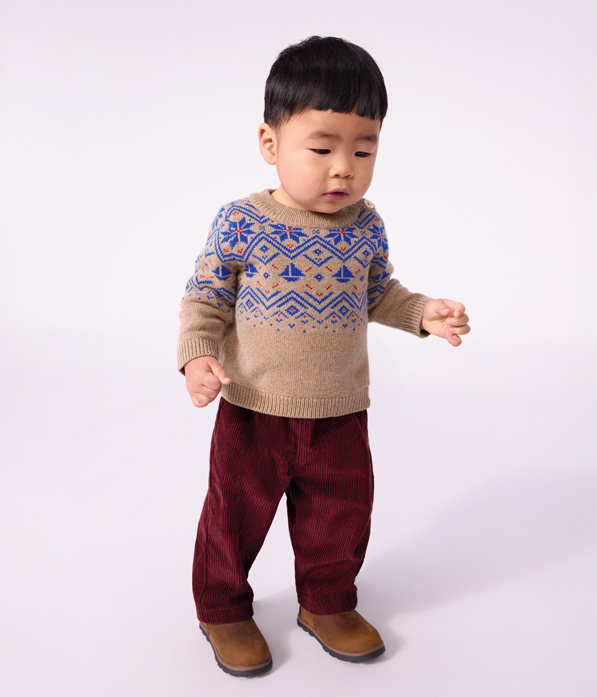 pantalon-bébé-en-velours-uni