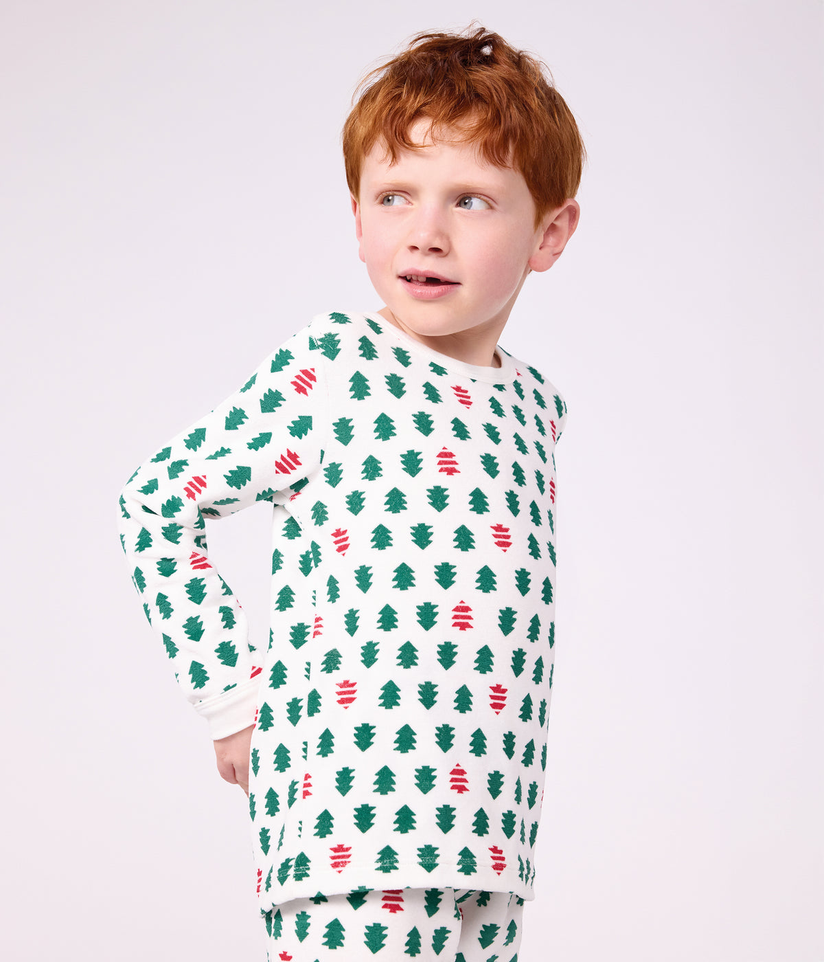 pyjama-enfant-en-velours-imprimé