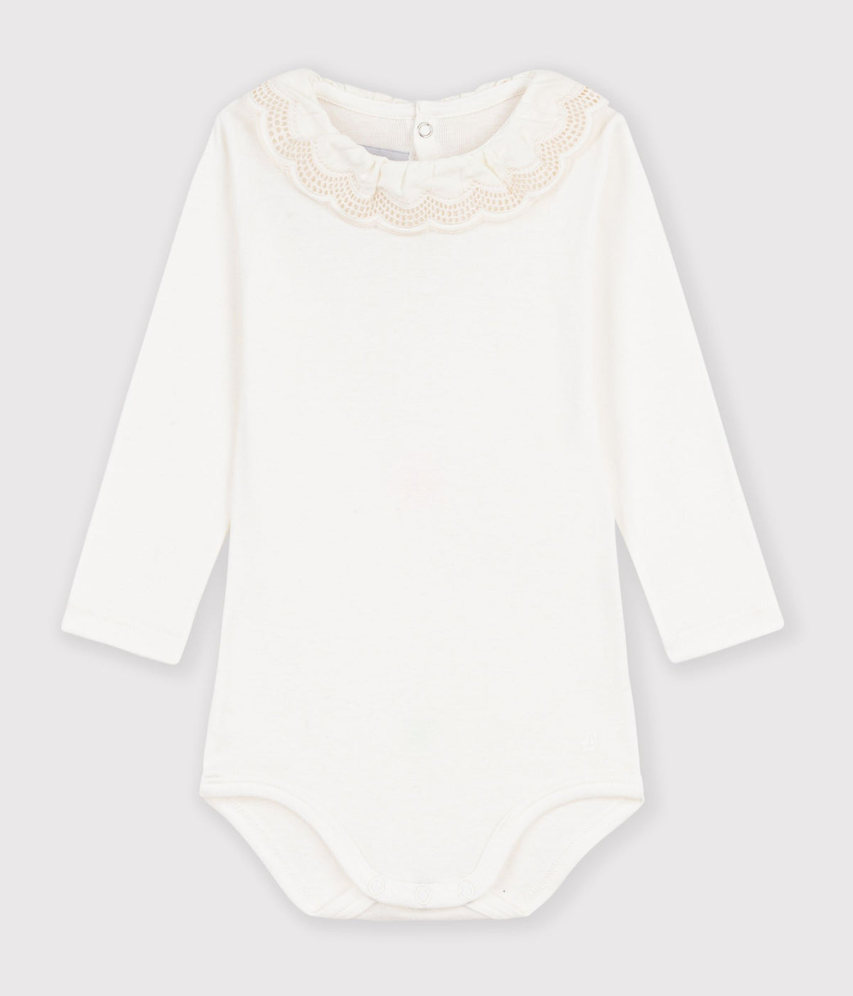 body-bébé-en-coton-uni-à-col