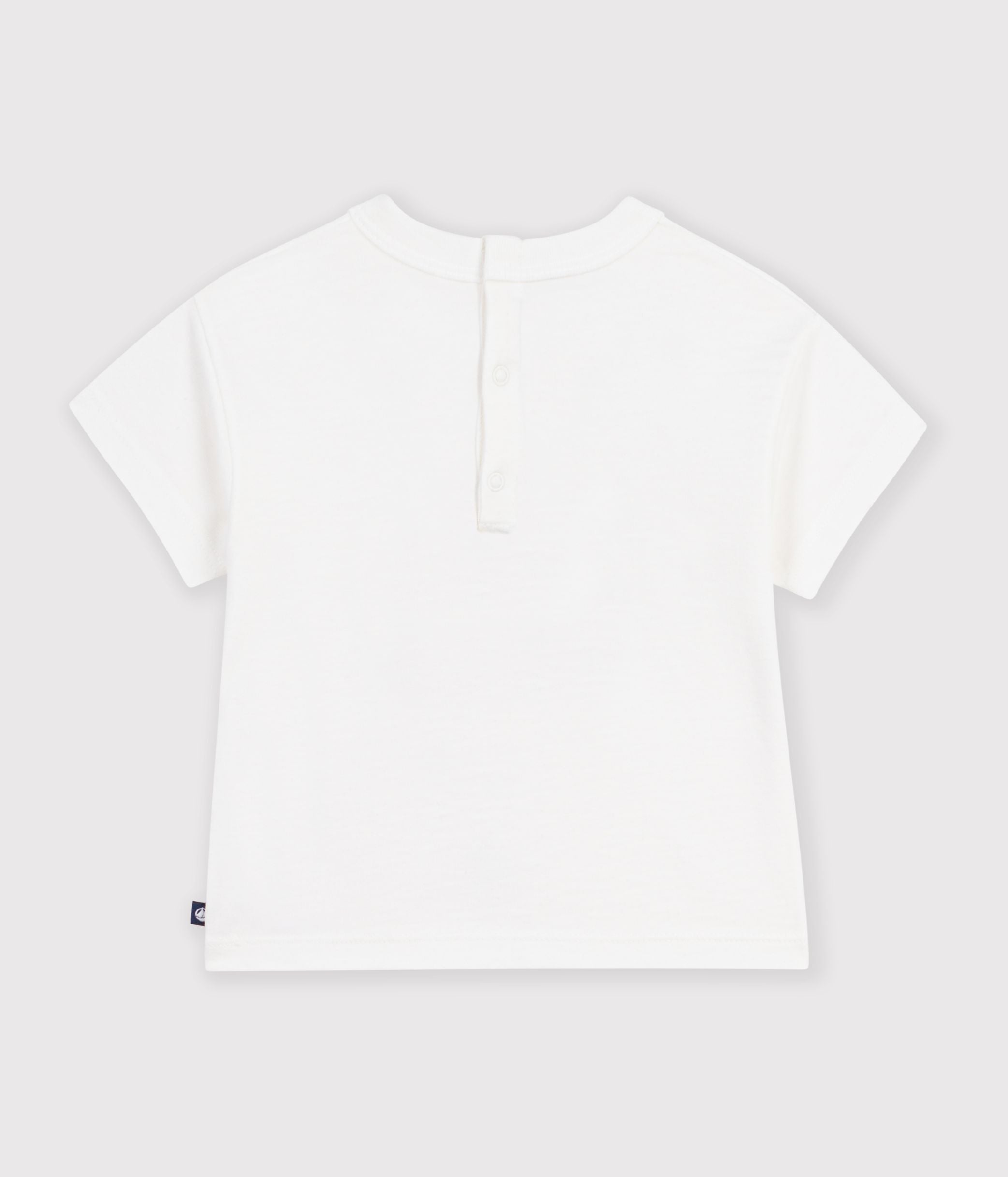 tee-shirt-bébé-en-coton-manches-courtes-uni-à-motif