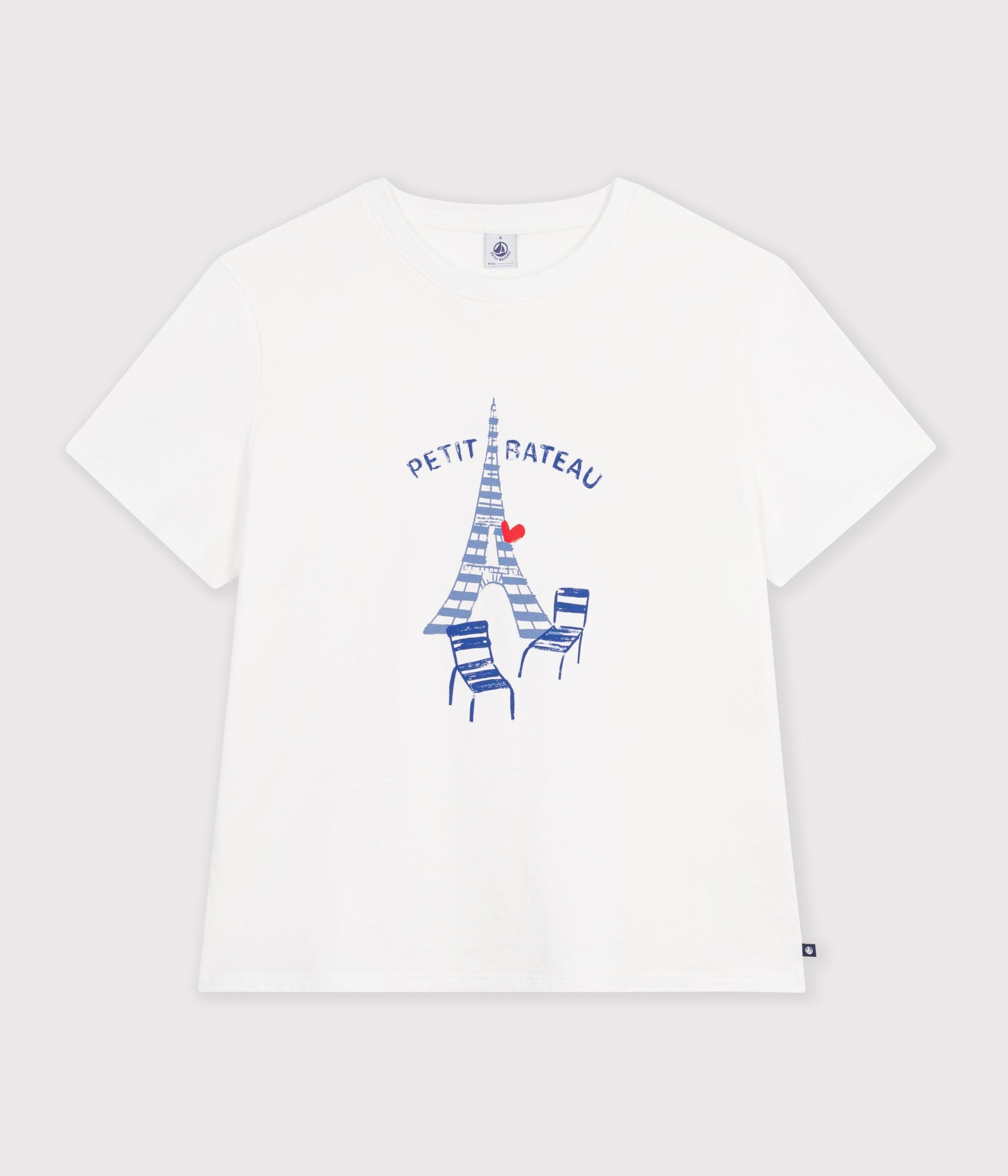 t-shirt-en-coton-à-manches-courtes-imprimé-paris-pour-femme