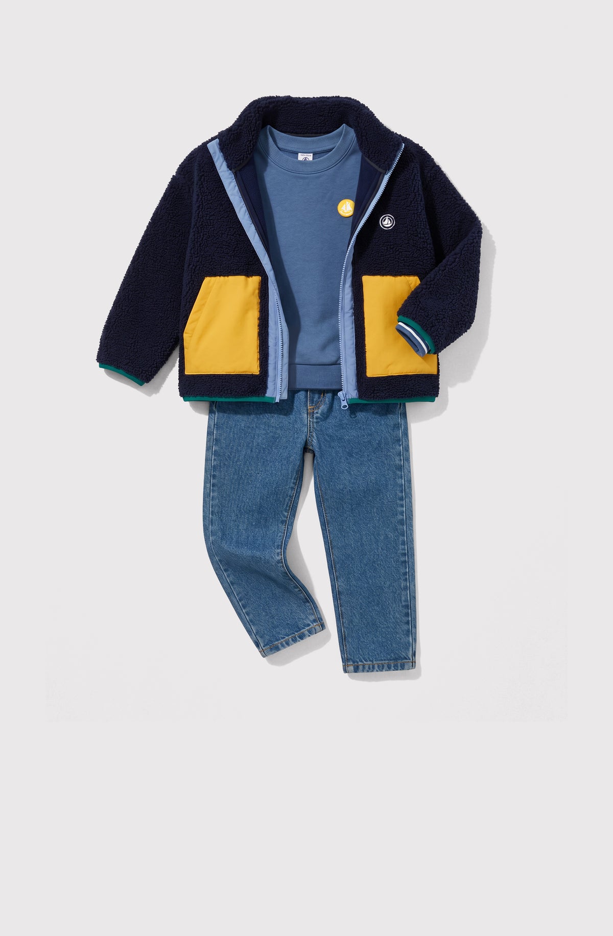 veste-enfant-en-sherpa-unie-colorblock