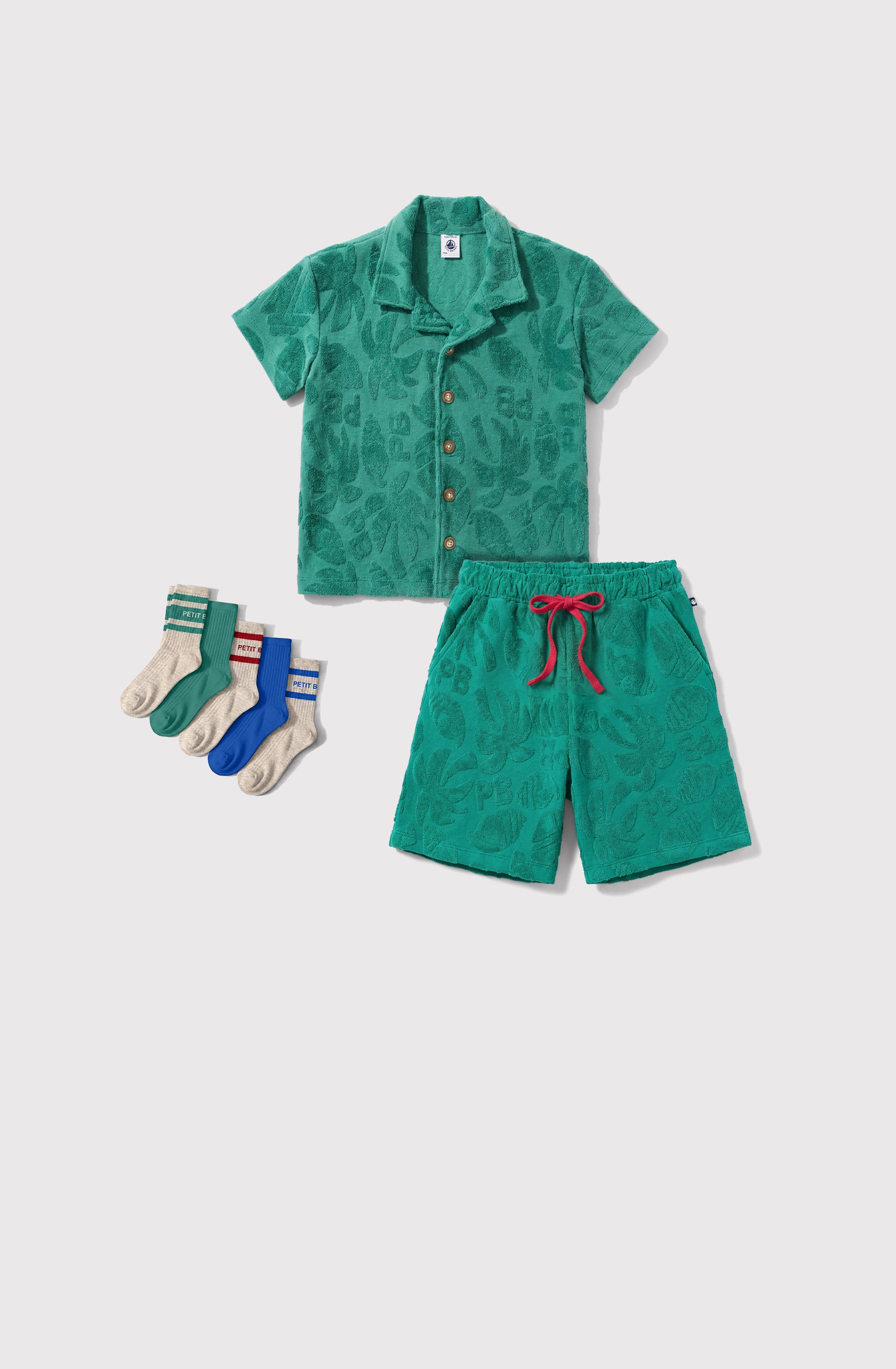 chemise-enfant-en-coton-à-manches-courtes